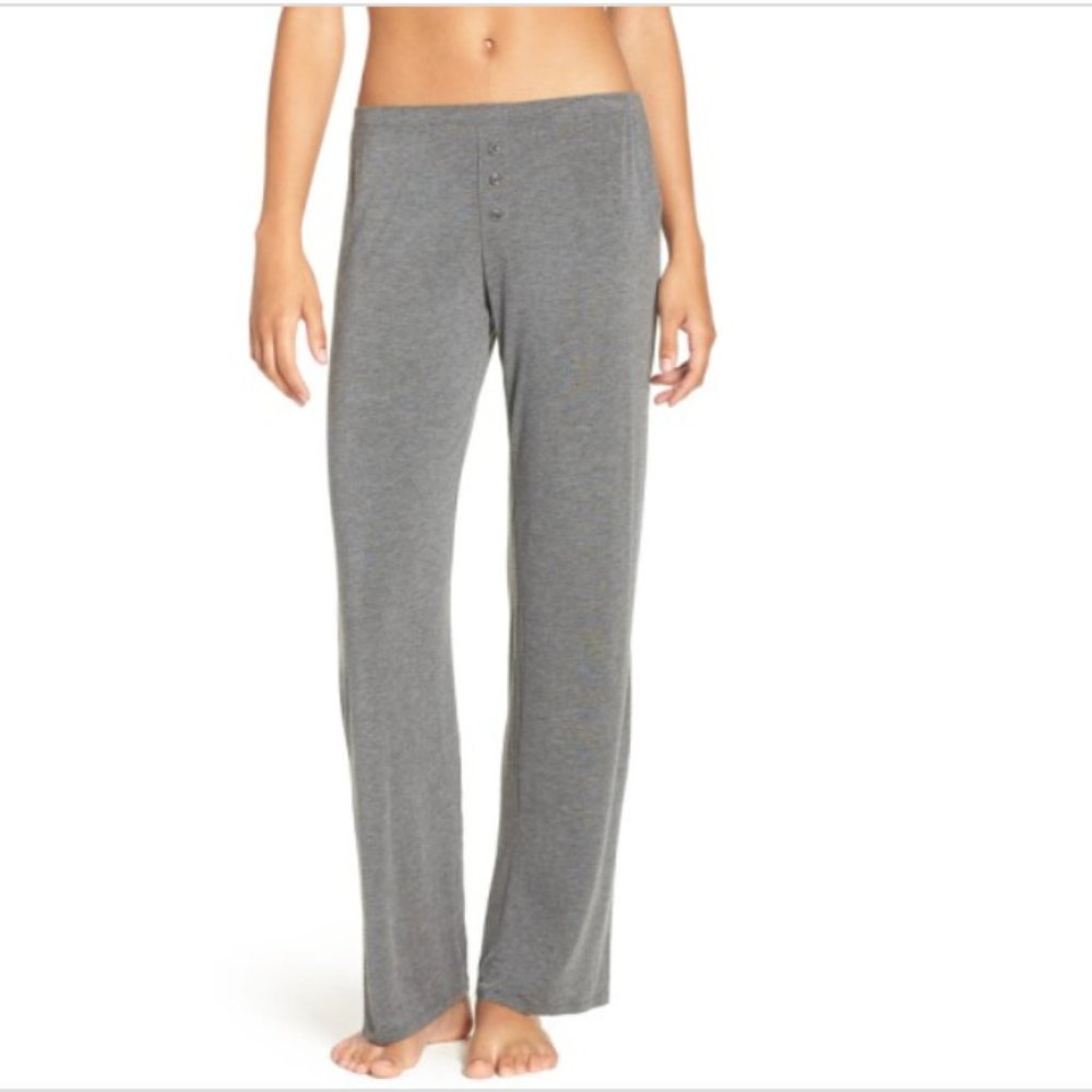 PJ Salvage Jersey Pajama Pants in Smoke at Nordstrom, Size Large